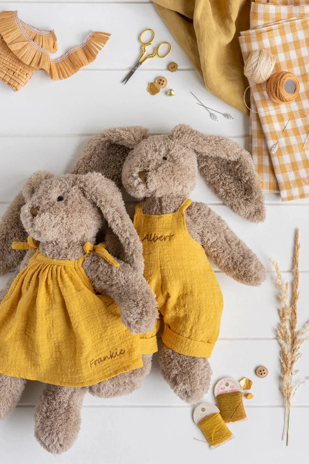Nana Huchy - Mrs Honey Bunny | Mustard Soft Toy Nana Huchy 