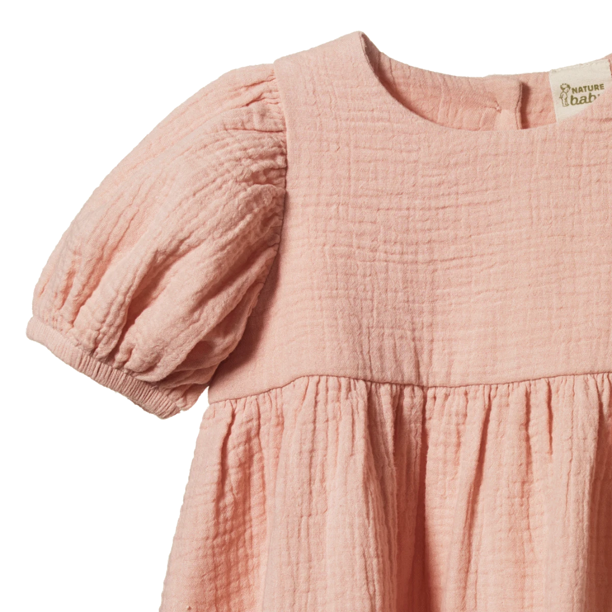 Nature Baby - Albertine Dress | Rose Dust Short Sleeve Dress Nature Baby 