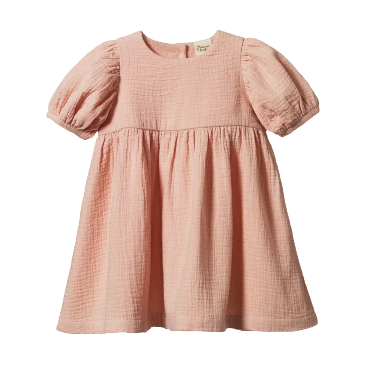 Nature Baby - Albertine Dress | Rose Dust Short Sleeve Dress Nature Baby 