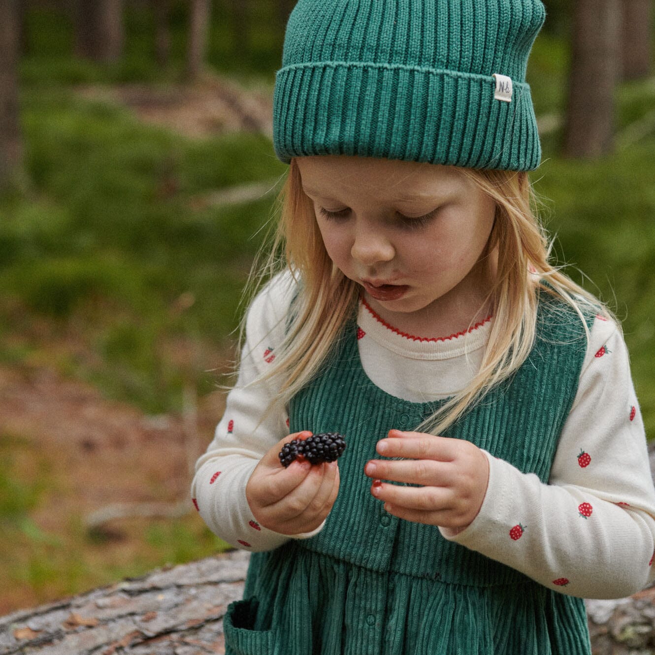 Nature Baby - Amelia Pinafore | Pine Sleeveless Dress Nature Baby 