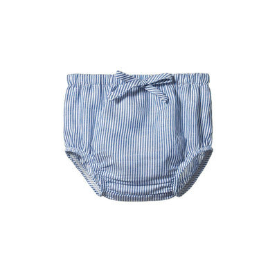 Nature Baby - Arie Shorts Linen | Blue Stripe Bloomers Nature Baby 