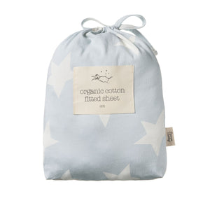 Nature Baby - Bassinet Fitted Sheet Jersey | Magic Blue