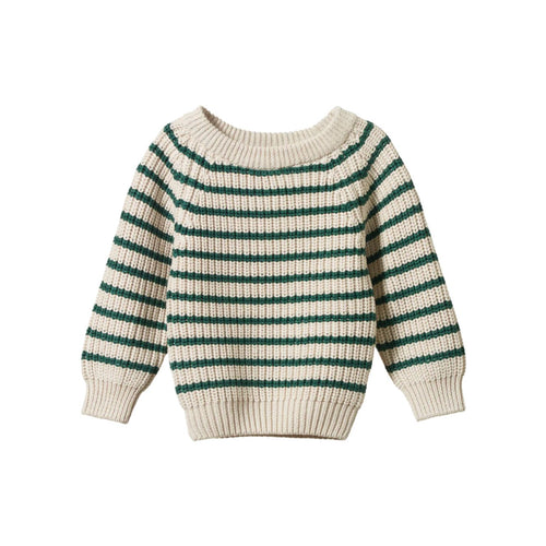 Nature Baby - Billy Jumper | Pine Sailor Stripe