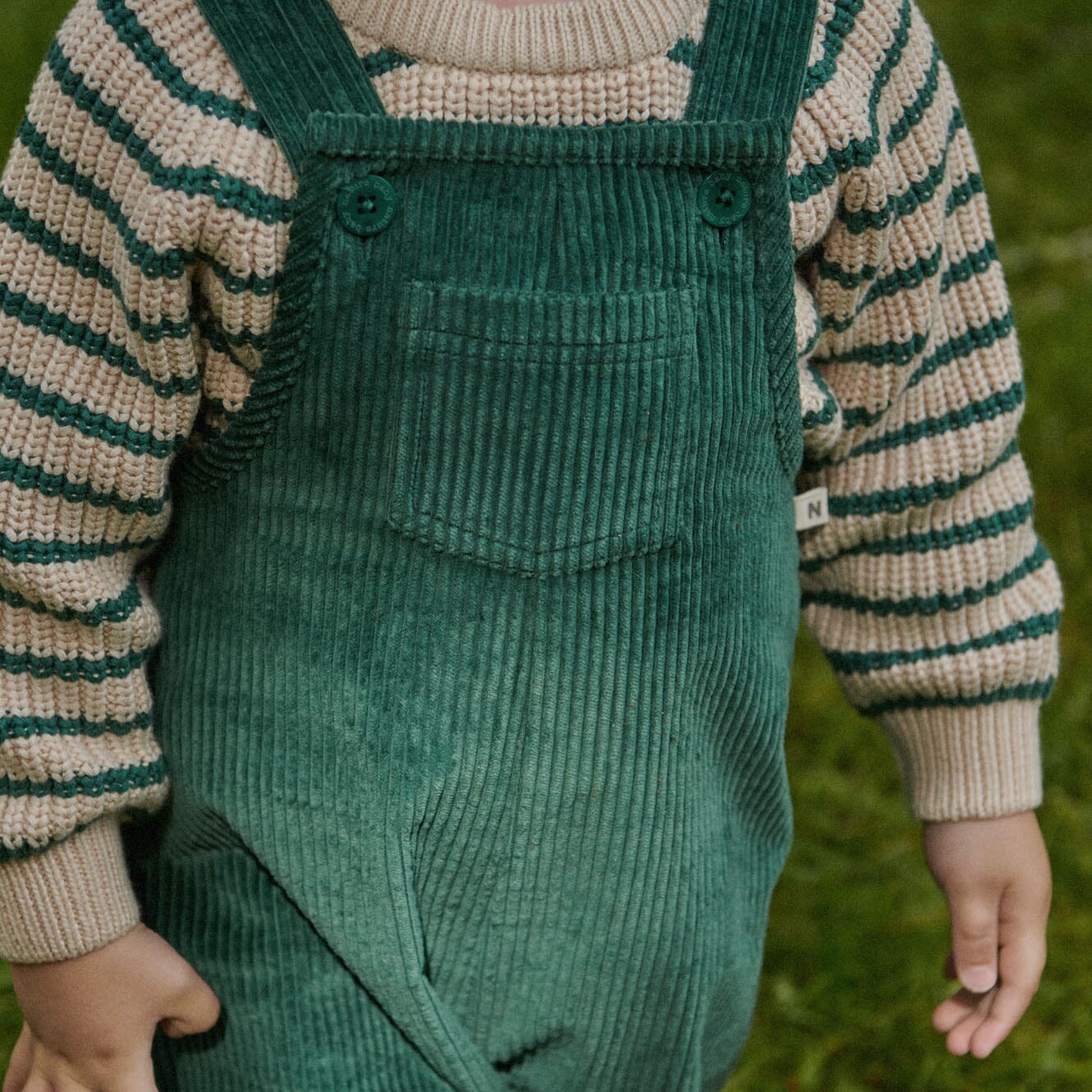 Nature Baby - Billy Jumper | Pine Sailor Stripe Knitted Jumper Nature Baby 