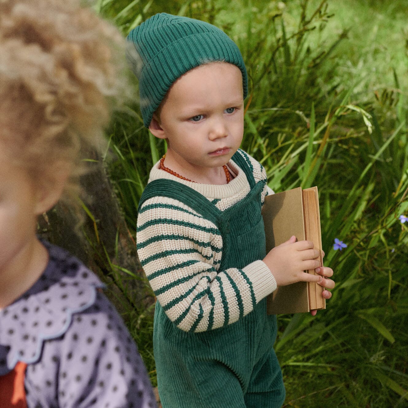 Nature Baby - Billy Jumper | Pine Sailor Stripe Knitted Jumper Nature Baby 