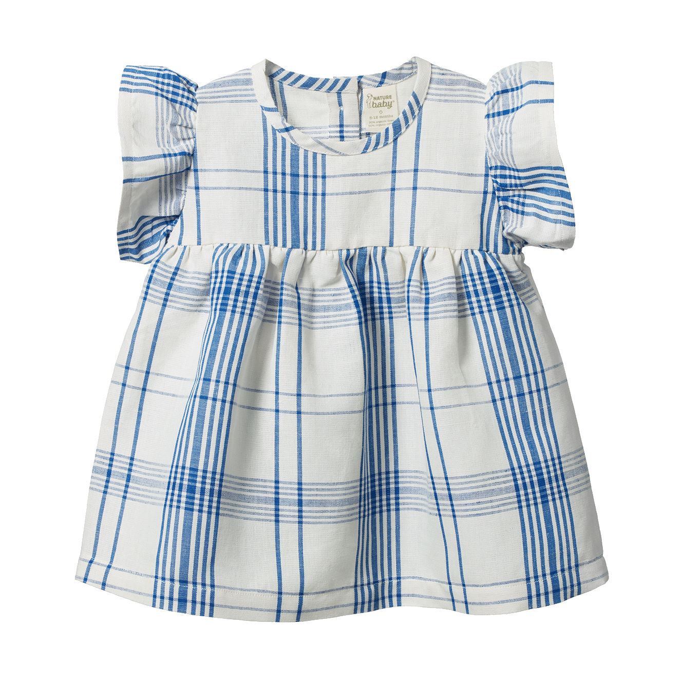 Nature Baby Bonnie Dress - Clyde Check Short Sleeve Dress Nature Baby 