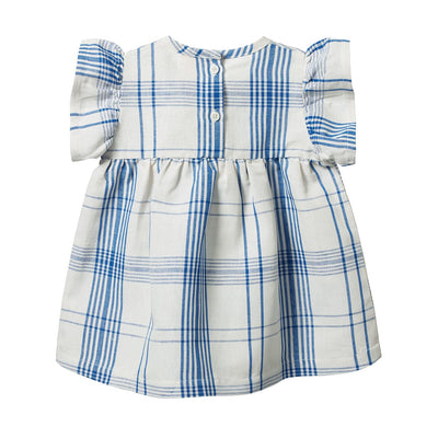 Nature Baby Bonnie Dress - Clyde Check Short Sleeve Dress Nature Baby 