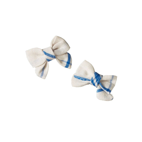 Nature Baby Bow Hair Clips 2 Pack - Clyde Check