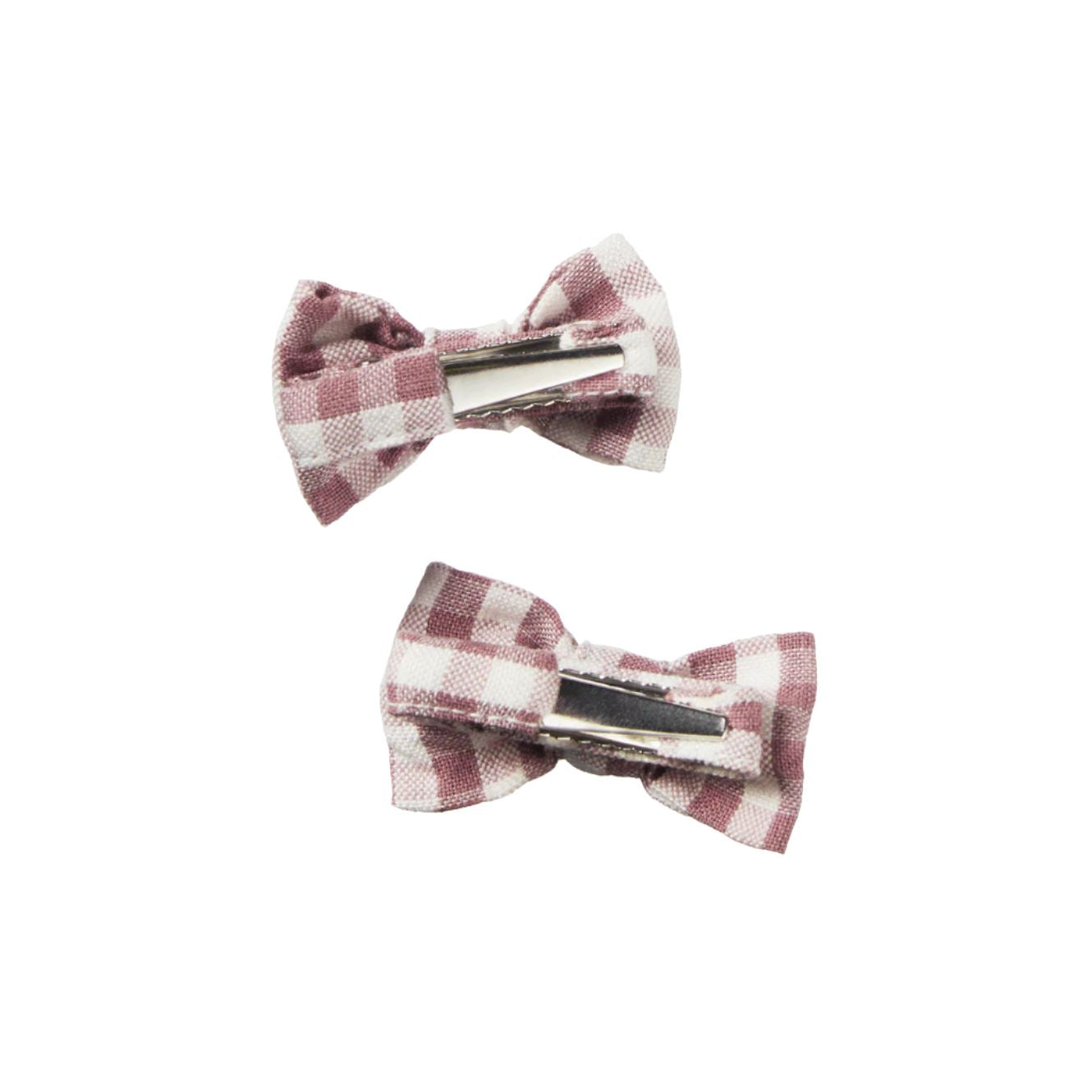 Nature Baby Bow Hair Clips 2 Pack - Twilight Check Hair Bows Nature Baby 