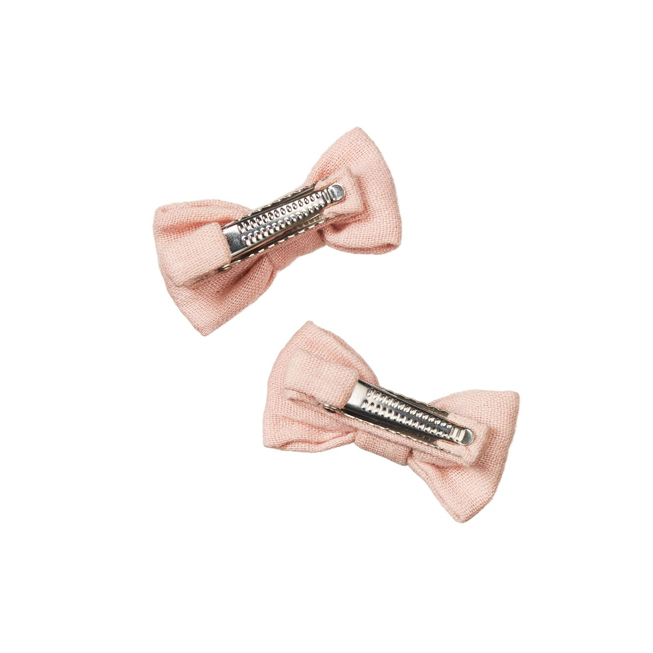Nature Baby - Bow Hair Clips 2pk | Rose Dust Hair Bows Nature Baby 