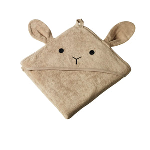 Nature Baby Bunny Hooded Towel - Nougat