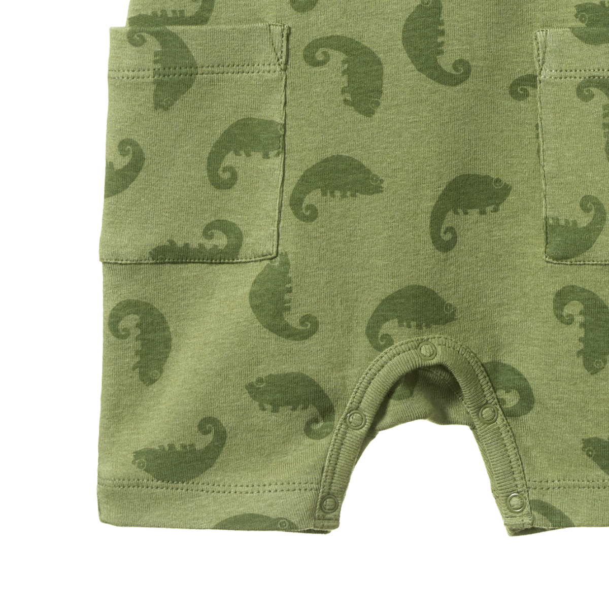 Nature Baby Camper Suit - Chameleon Print Growsuit Nature Baby 