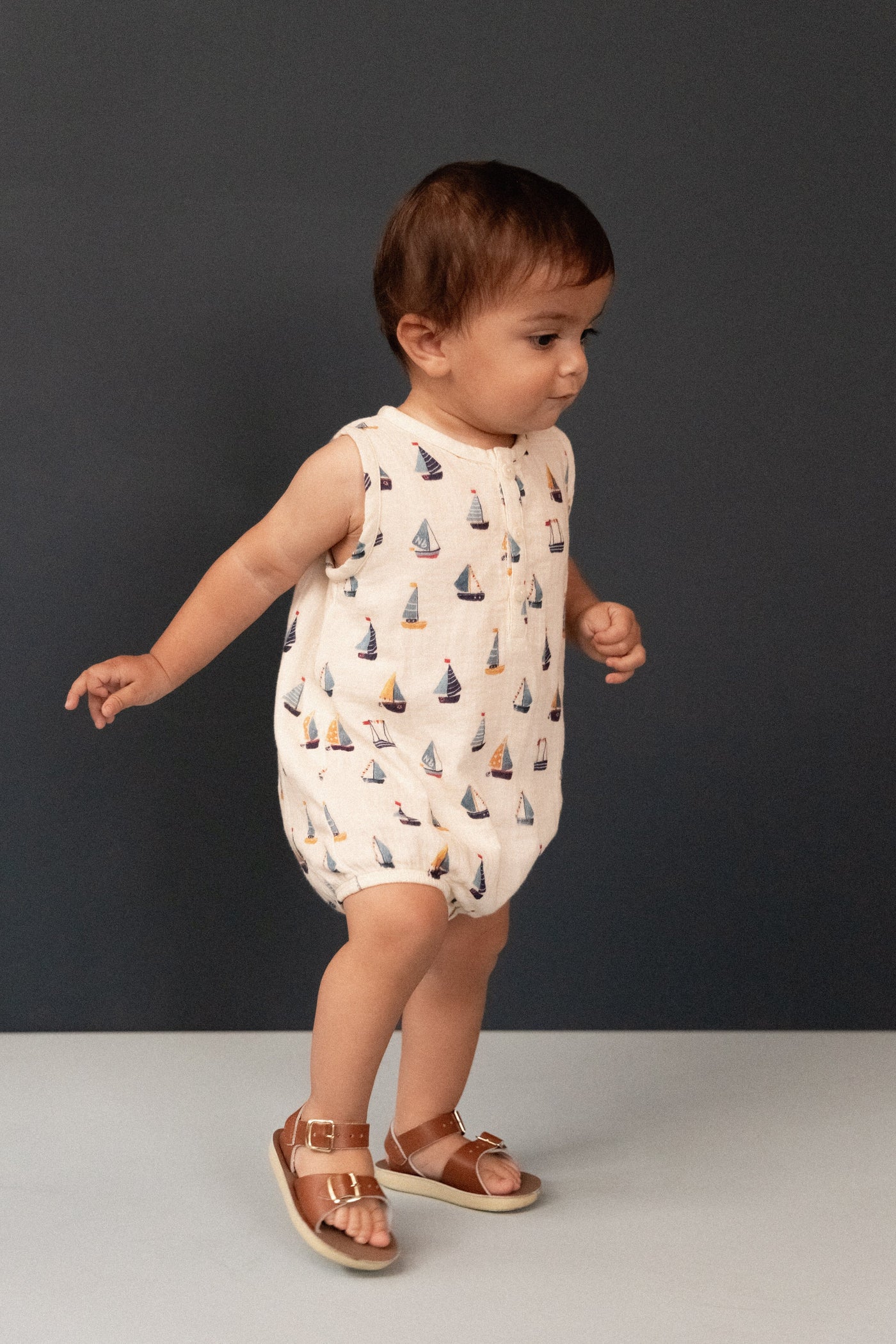 Nature Baby - Cedar Suit Muslin | Regatta Playsuit Nature Baby 