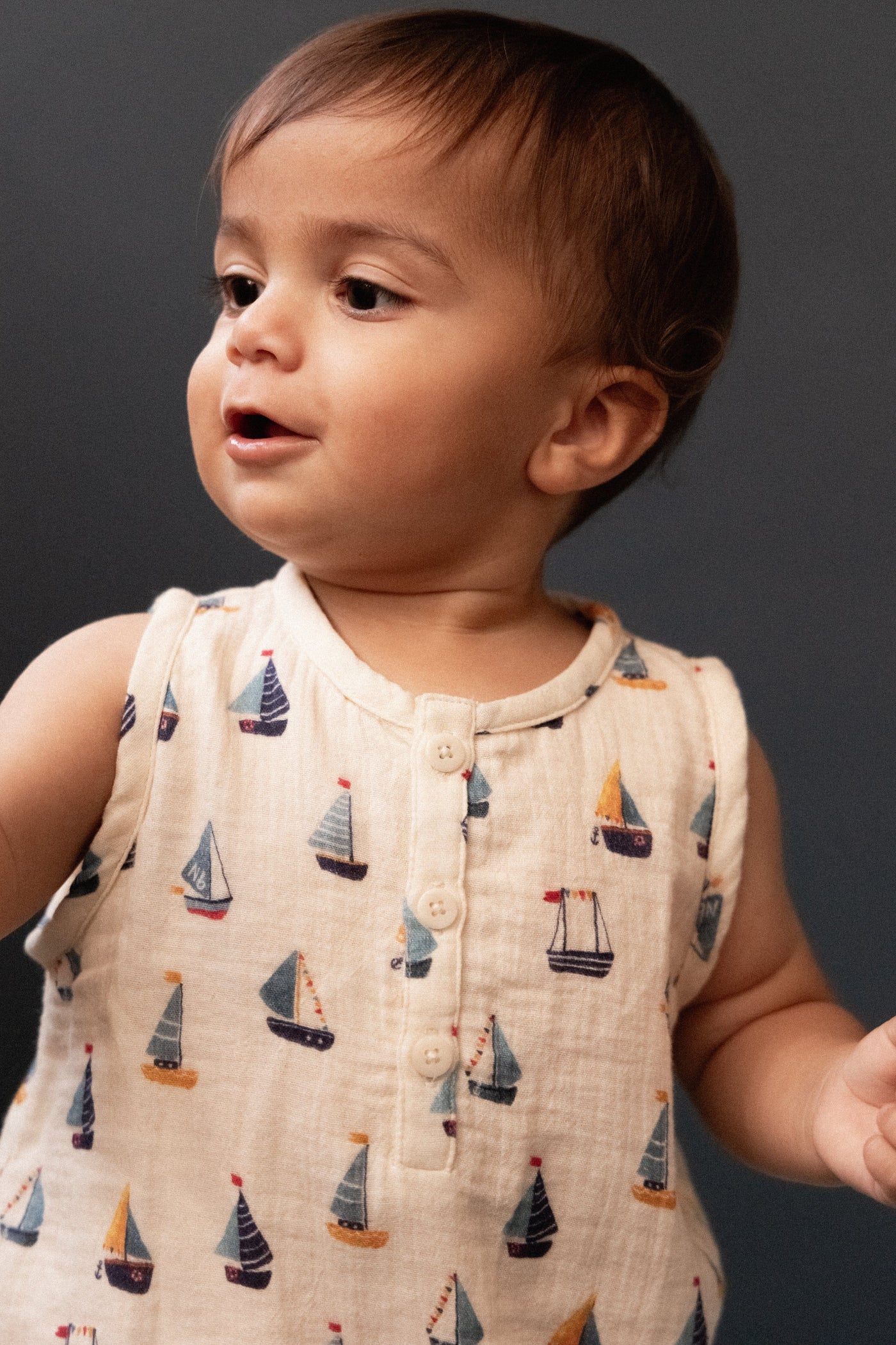 Nature Baby - Cedar Suit Muslin | Regatta Playsuit Nature Baby 