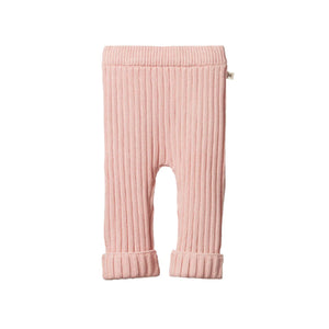 Nature Baby - Cotton Knit Lou Pants | Rose Dust