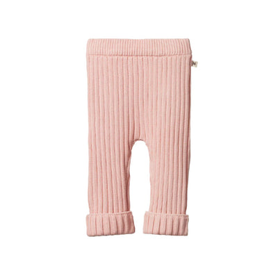 Nature Baby - Cotton Knit Lou Pants | Rose Dust Pants Nature Baby 