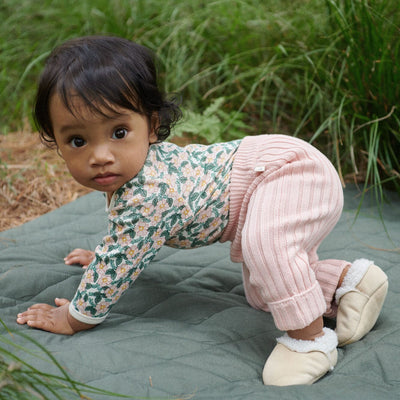 Nature Baby - Cotton Knit Lou Pants | Rose Dust Pants Nature Baby 