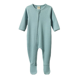 Nature Baby - Cotton Rib Dreamlands Suit | Powder Blue