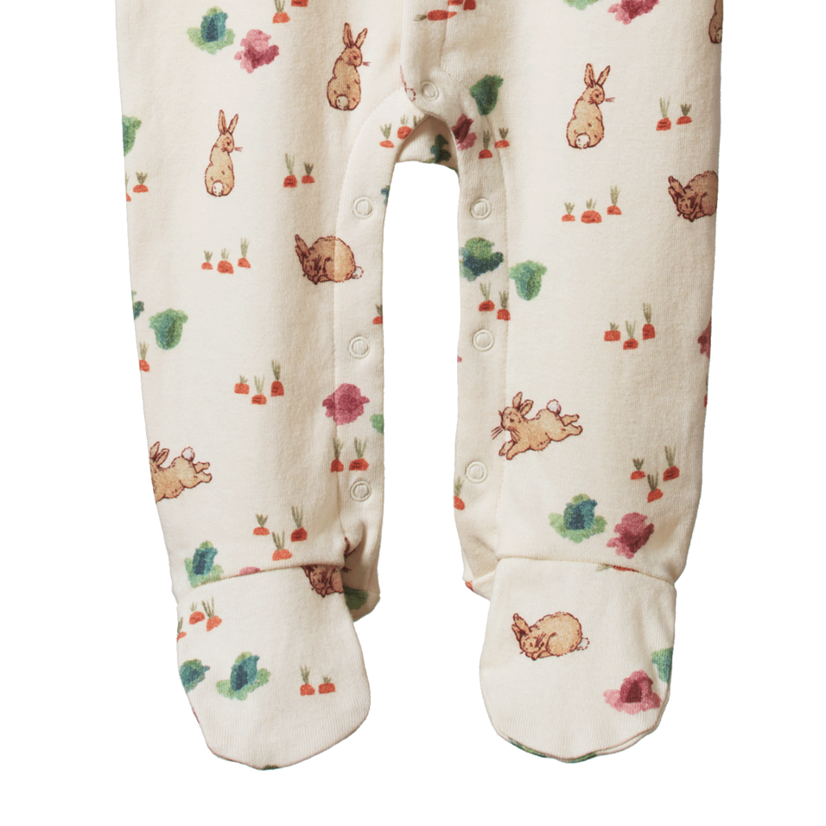 Nature Baby Cotton Stretch & Grow - Country Bunny Print Romper Nature Baby 