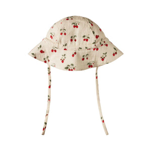 Nature Baby - Crinkle Muslin Sunhat | Strawberry Blush