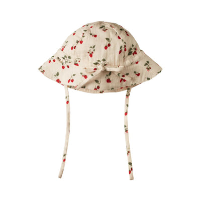 Nature Baby - Crinkle Muslin Sunhat | Strawberry Blush Sun Hat Nature Baby 