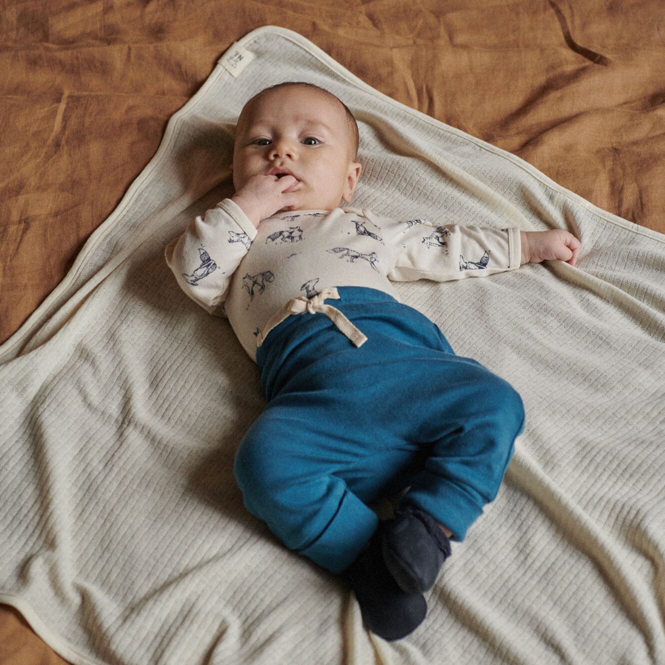 Nature Baby - Drawstring Pants | Teal Pants Nature Baby 