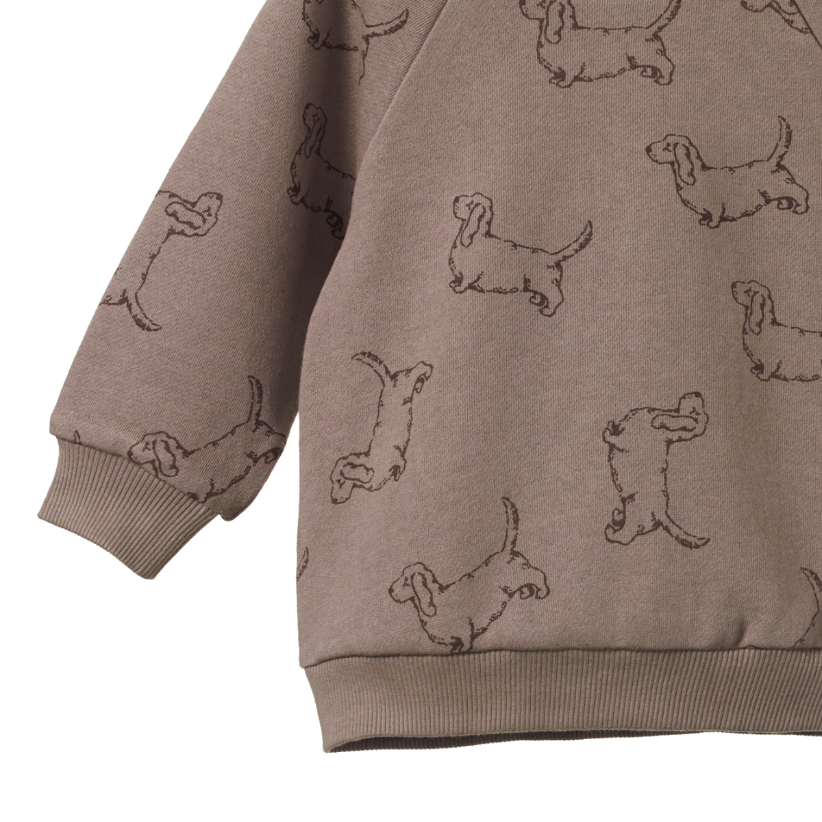 Nature Baby Emerson Sweater - Happy Hounds Print Jumper Nature Baby 