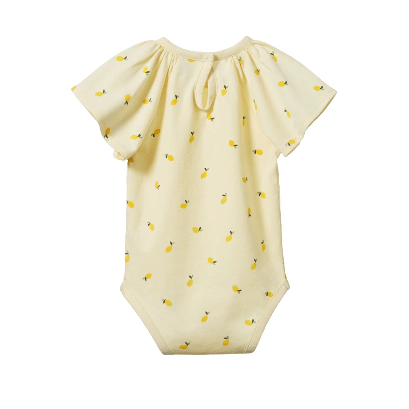 Nature Baby Faye Bodysuit - Little Lemon Cream Print Bodysuit Nature Baby 