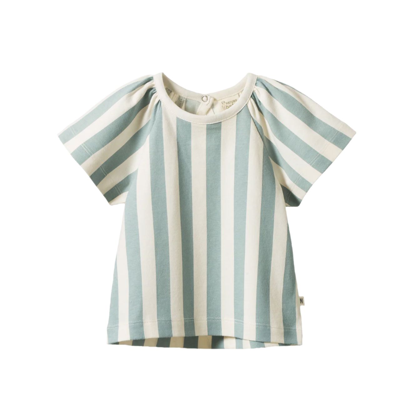Nature Baby - Faye Tee | Star Dew Stripe Short Sleeve T-Shirt Nature Baby 