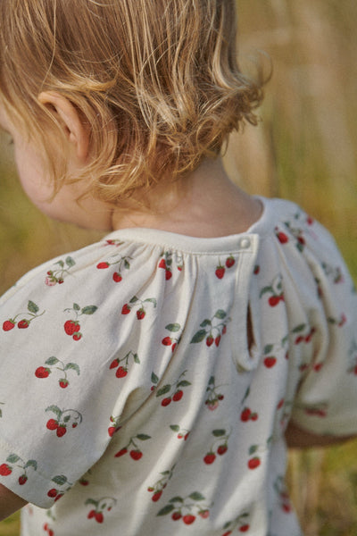 Nature Baby - Faye Tee | Strawberry Blush Short Sleeve T-Shirt Nature Baby 