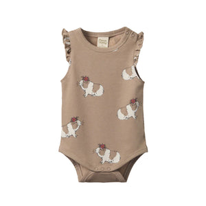 Nature Baby Fleur Bodysuit - Moon Flower Gala Print