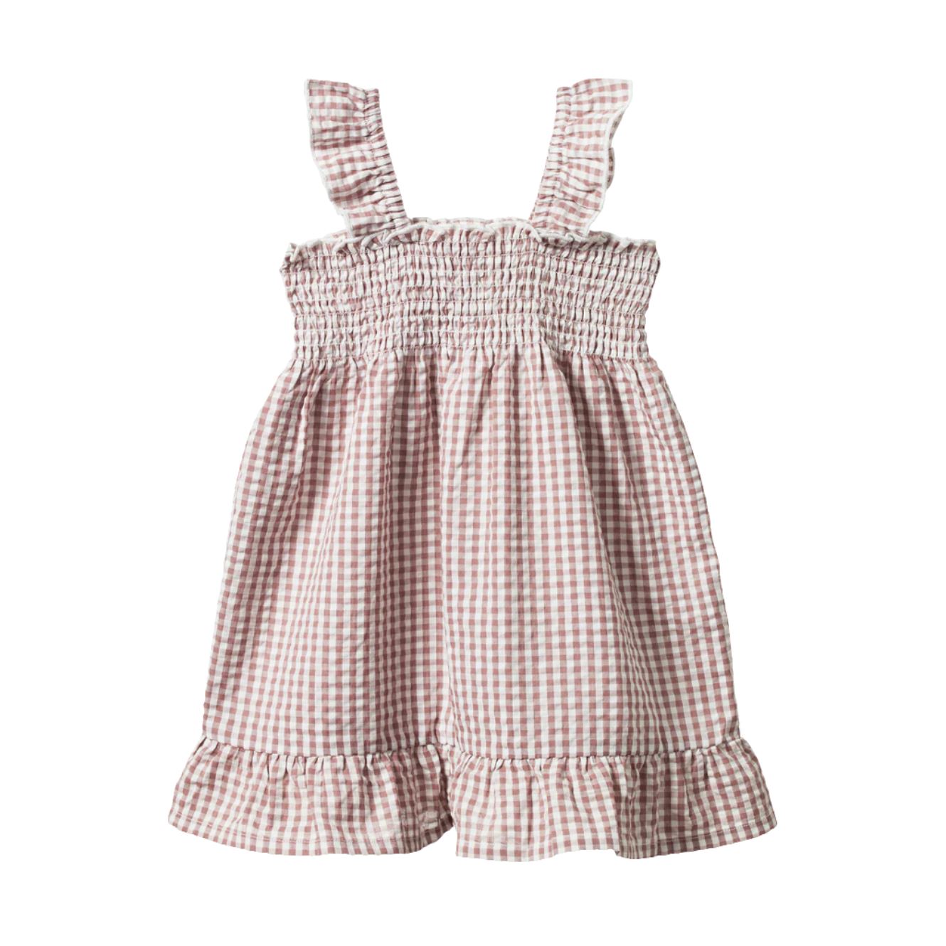 Nature Baby Gala Dress - Twilight Check Sleeveless Dress Nature Baby 