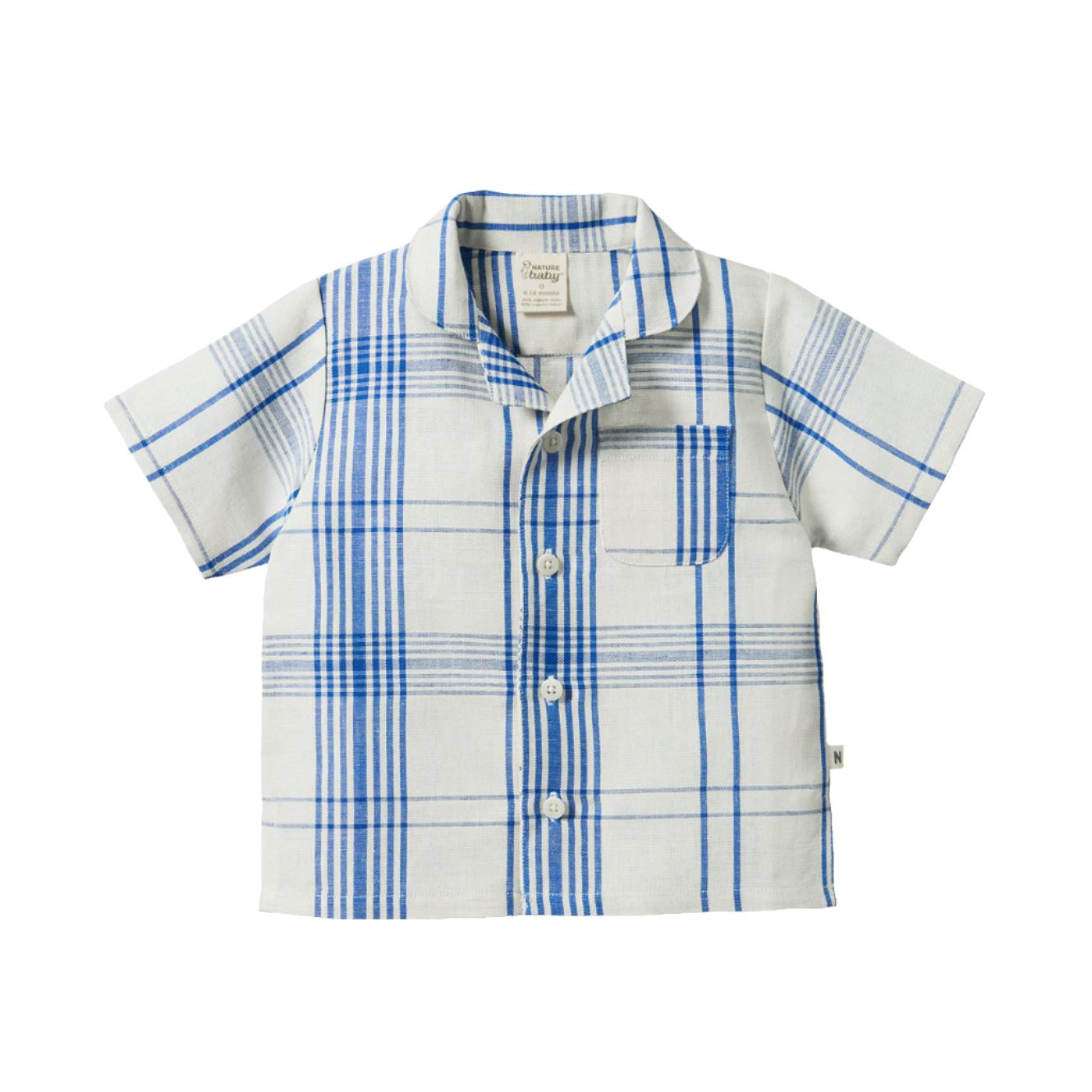 Nature Baby Guthrie Shirt - Clyde Check Short Sleeve Shirt Nature Baby 