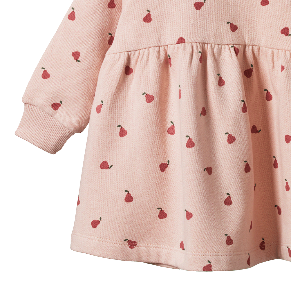 Nature Baby Ines Dress - Petite Pear Rose Dust Print Long Sleeve Dress Nature Baby 