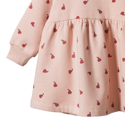 Nature Baby Ines Dress - Petite Pear Rose Dust Print Long Sleeve Dress Nature Baby 