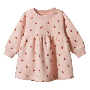 Nature Baby Ines Dress - Petite Pear Rose Dust Print