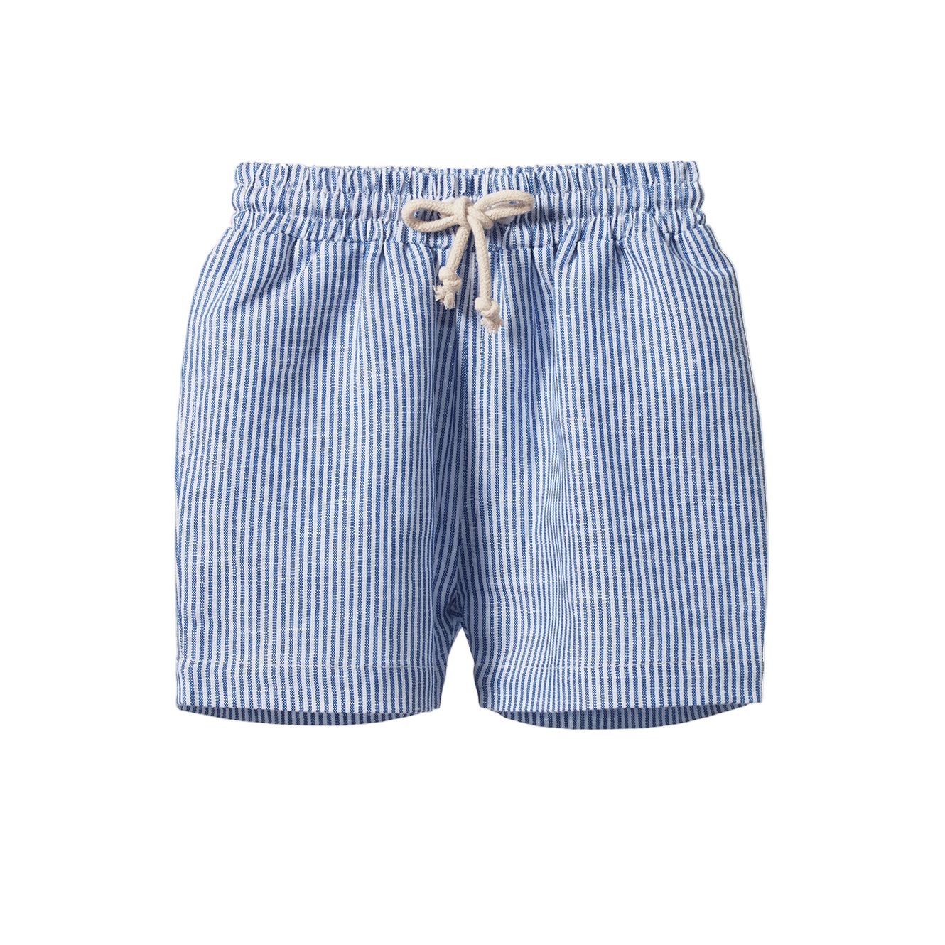 Nature Baby - James Shorts Linen | Blue Stripe Shorts Nature Baby 