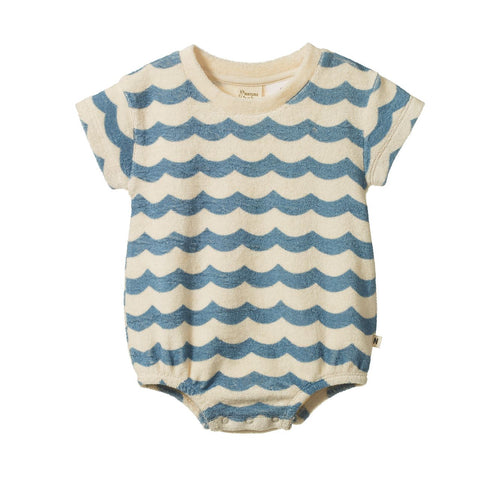 Nature Baby - Juno Romper Terry | Waves