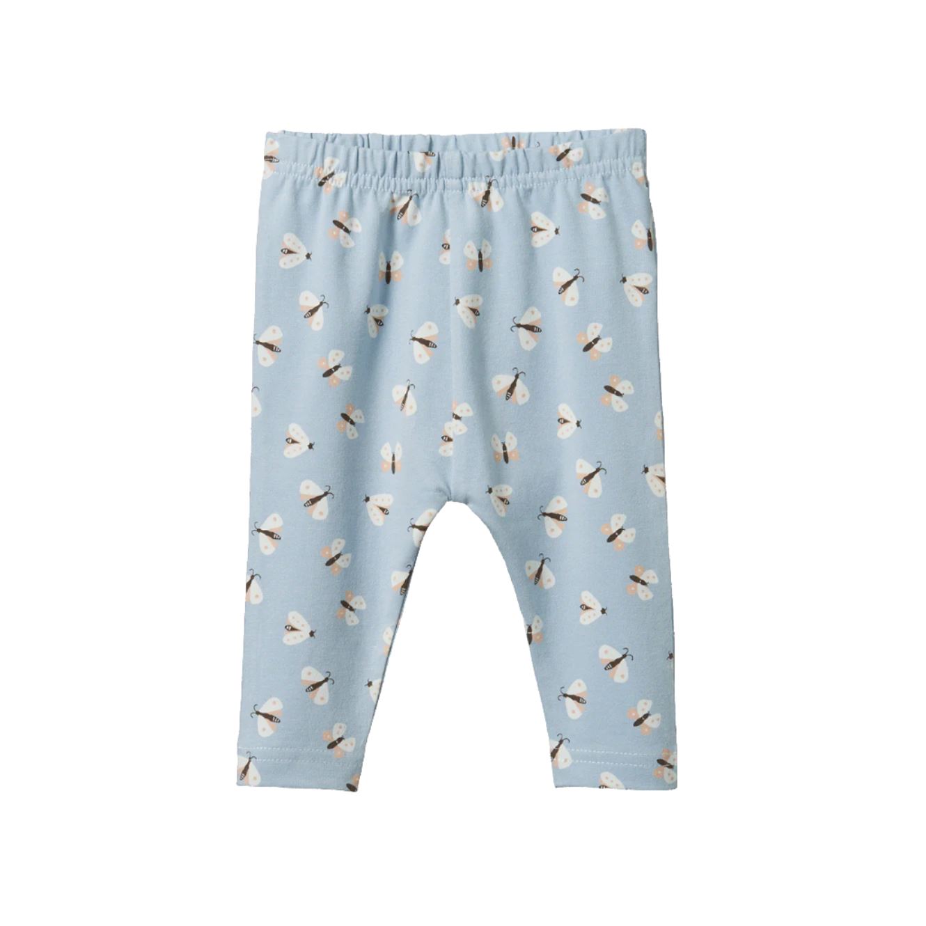 Nature Baby Leggings - Butterfly Dance Blue Print Leggings Nature Baby 