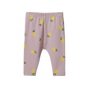 Nature Baby Leggings - Lilac Lemon Print