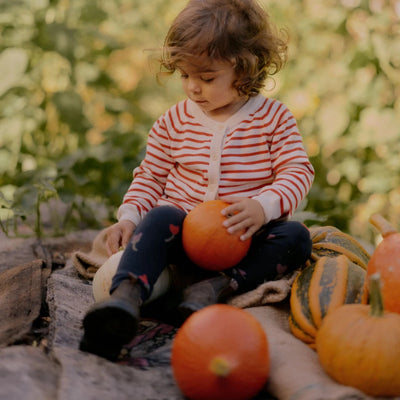 Nature Baby Leggings - Navy Tulip Print Leggings Nature Baby 