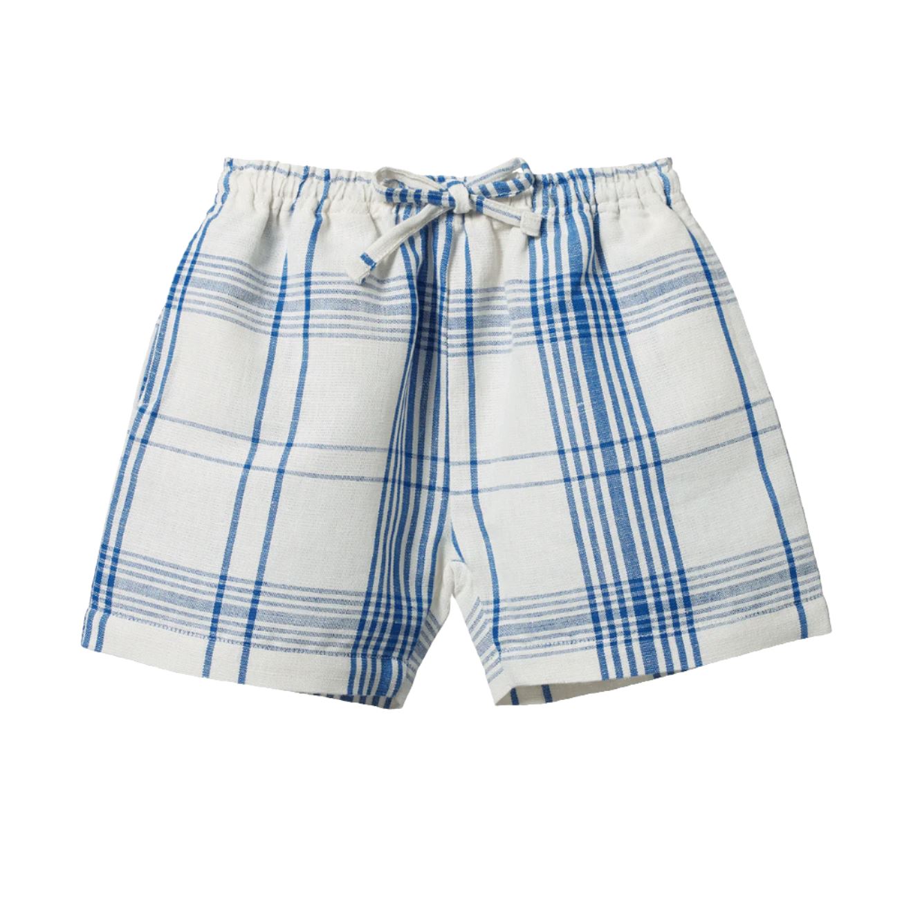 Nature Baby Linen Rafferty Shorts - Clyde Check Shorts Nature Baby 