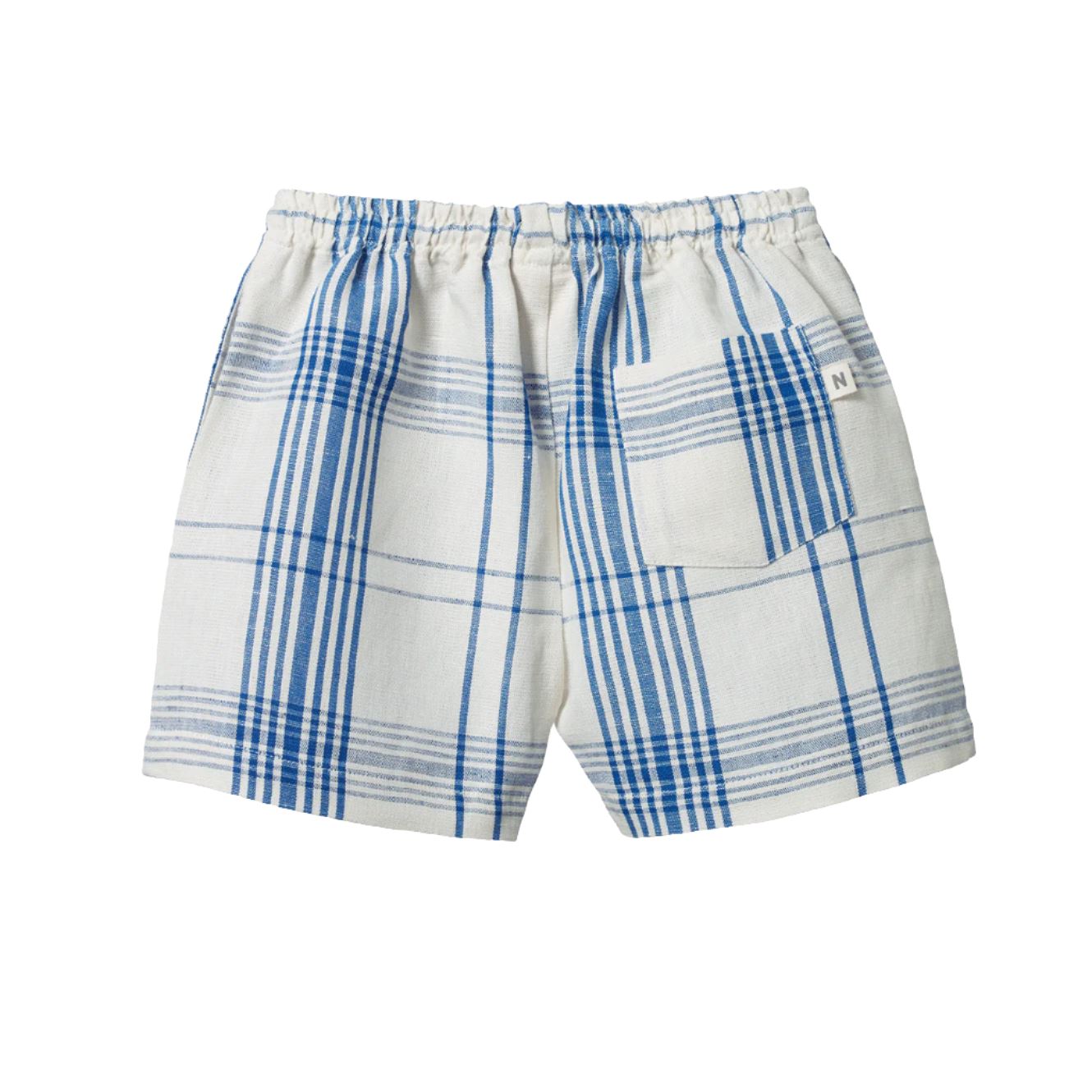 Nature Baby Linen Rafferty Shorts - Clyde Check Shorts Nature Baby 