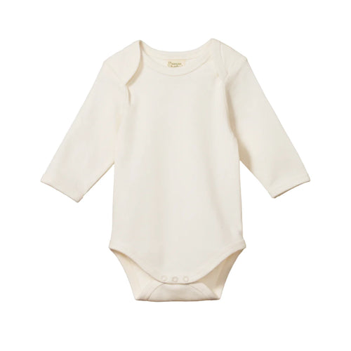 Nature Baby Long Sleeve Bodysuit - Natural