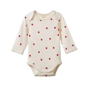 Nature Baby - Long Sleeve Bodysuit | Raspberry