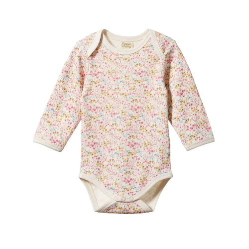 Nature Baby Long Sleeve Bodysuit - Wildflower Mountain