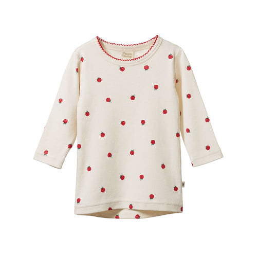 Nature Baby - Long Sleeve Cloud Tee | Raspberry