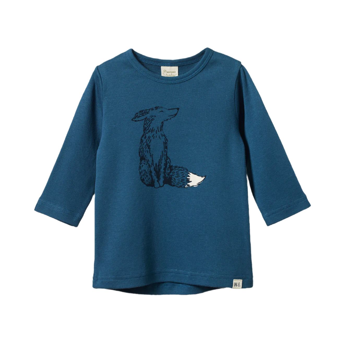 Nature Baby - Long Sleeve River Tee | Foxy Teal Long Sleeve T-Shirt Nature Baby 