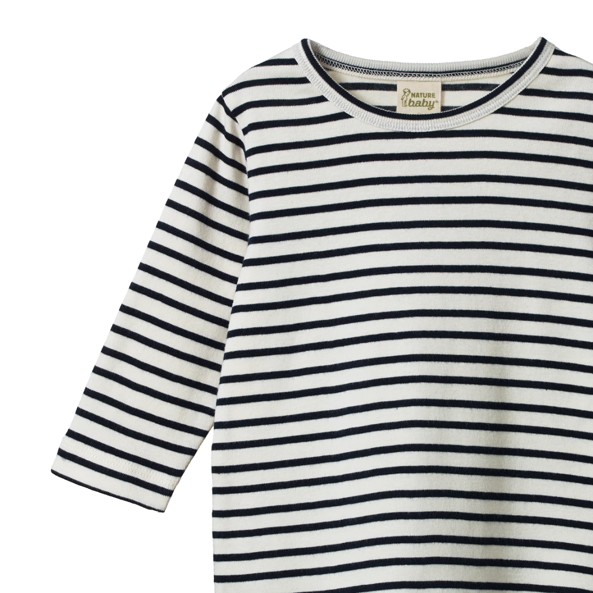 Nature Baby - Long Sleeve River Tee | Navy Sailor Stripe Long Sleeve T-Shirt Nature Baby 