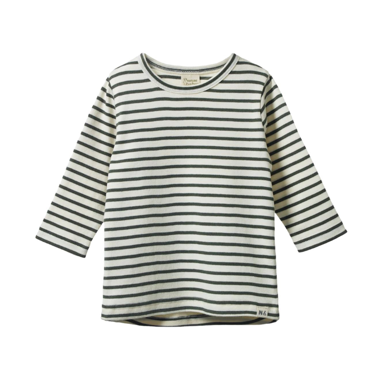 Nature Baby - Long Sleeve River Tee | Thyme Sailor Stripe Long Sleeve T-Shirt Nature Baby 